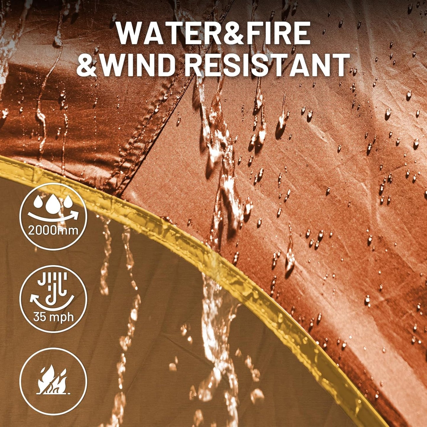 TIMBER RIDGE 5-9 Person SUV Tent with Screen Porch and Awning for Family Camping, Weather Resistant and Portable Van or Car Tent, Includes Rainfly and Storage Bag, 13' W X 10' L X 7.1' H