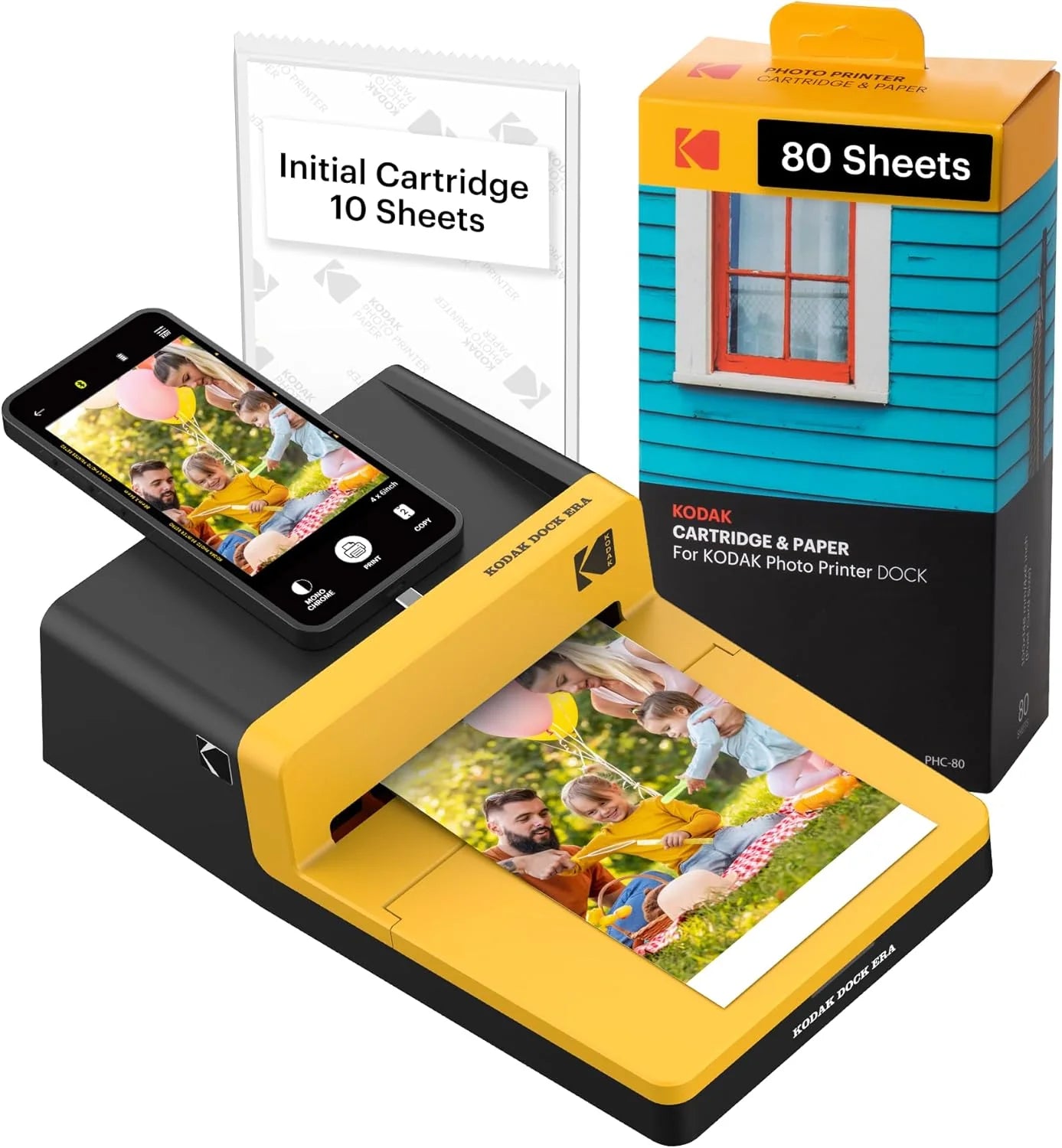 KODAK Dock ERA Plus 4PASS Instant Photo Printer (4x6)