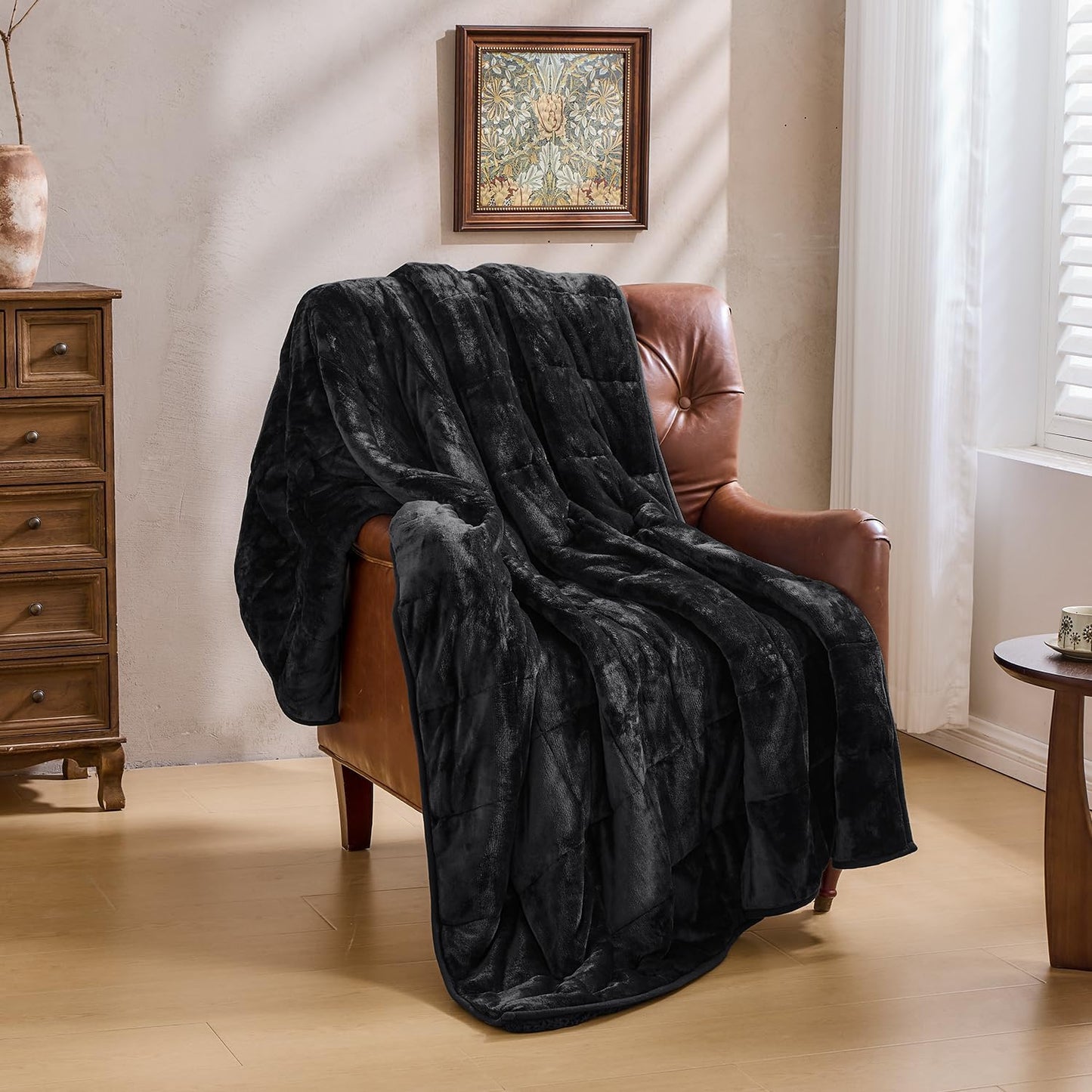 Sherpa Fleece Weighted Blanket 15 lbs 60"x 80"