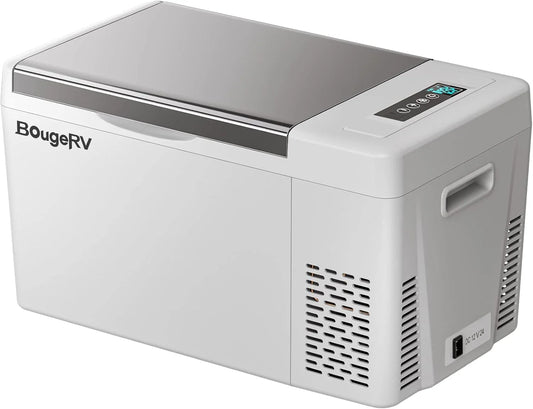 BougeRV 12 Volt Refrigerator 12V Car Fridge 23 Quart Portable Freezer Compressor Cooler 12/24V DC 110~240 Volt AC for Truck Van RV Camper SUV Travel Camping Road Trips Tailgating -8℉~50℉