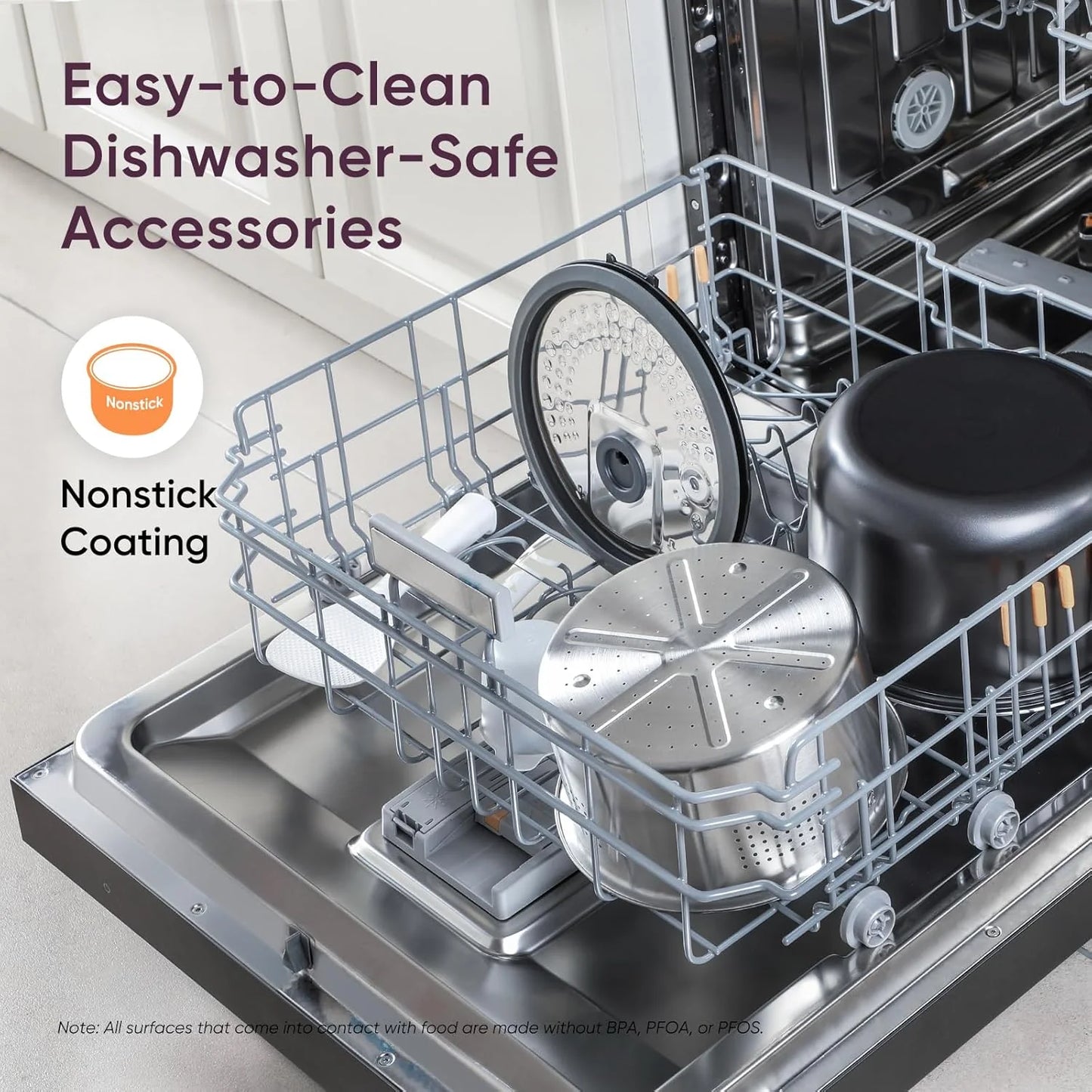 COSORI Rice Cooker 10 Cup, 24h Keep Warm, 18 Functions Fuzzy Logic Rice Maker with Stainless Steel Steamer Basket, Sauté, Slow Cooker