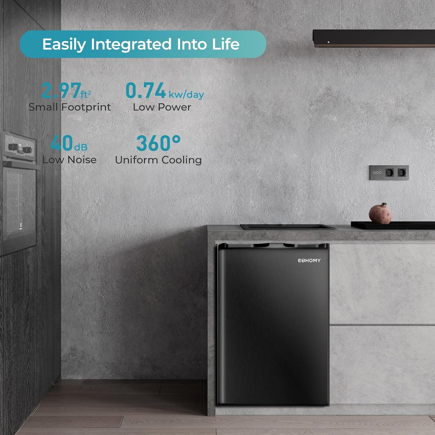 Upright freezer, 3.0Cubic Feet, Single Door Compact Mini Freezer with Reversible Door Small freezer for Home/Dorms/Apartment/Office