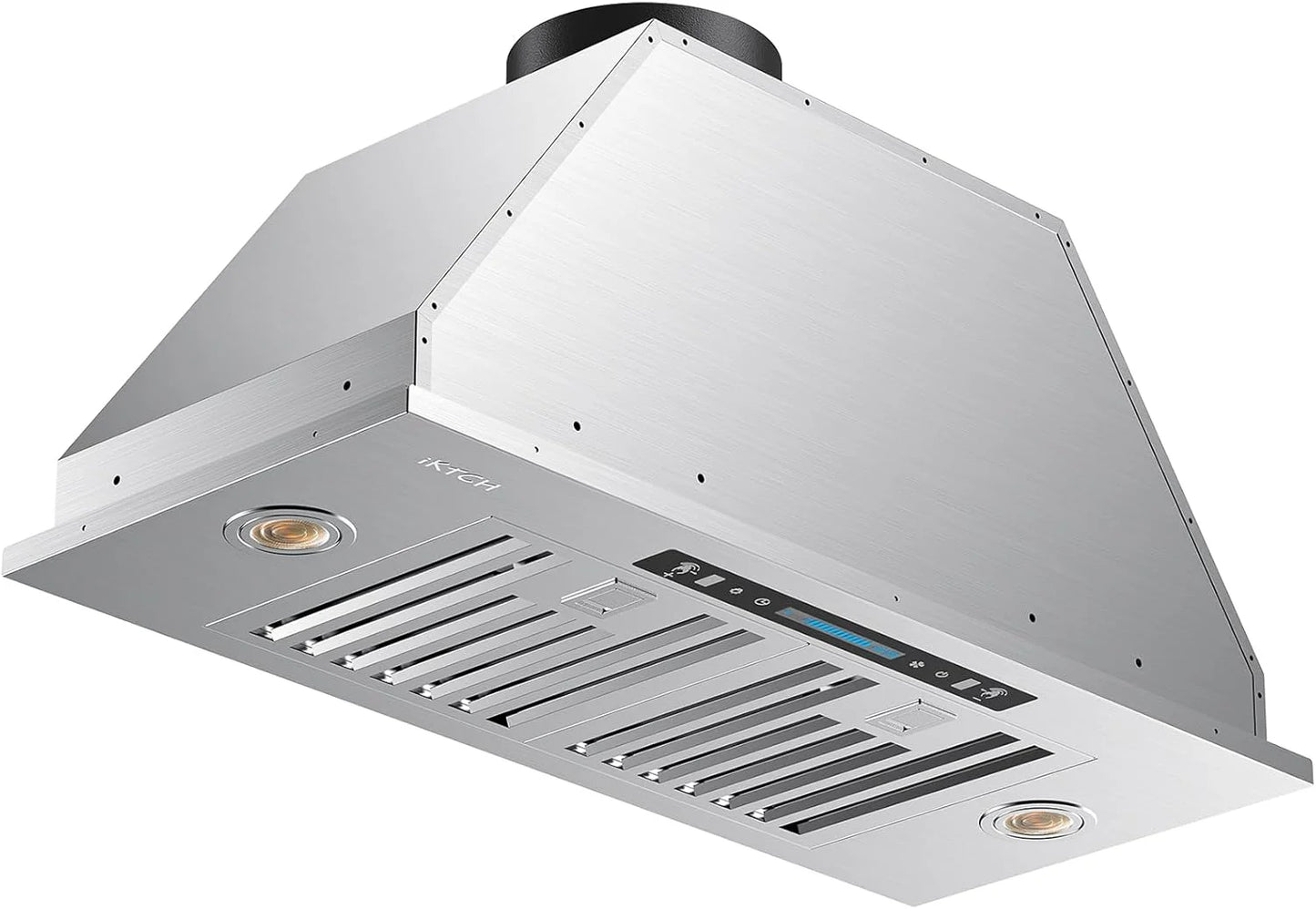 IKTCH 30" Built-in/Plug-in Range Hood 900 CFM, Ducted/Ductless Convertible Ducted, Stainless Steel Kitchen Range Hood