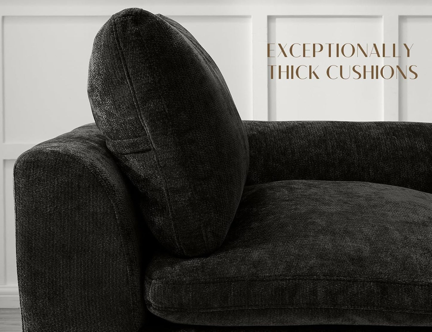 110 inch cloud sectional sofa for living room, convertible L-shaped sofa 3 seater sectional sofa