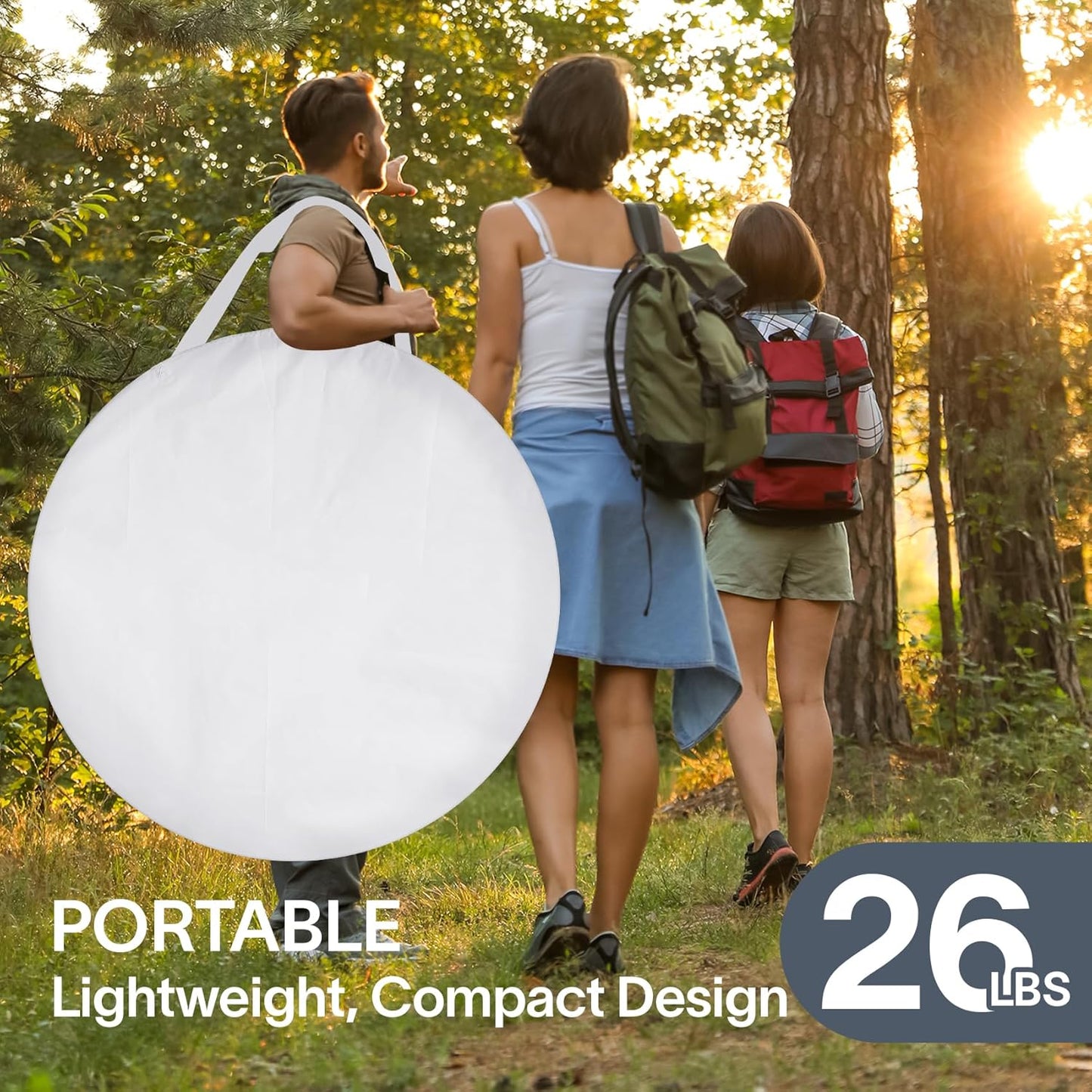 Screen gazebo, sleeps 6-10-15 people Igloo-style canopy tent with mosquito net on the sides Perfect for garden, patio, backyard