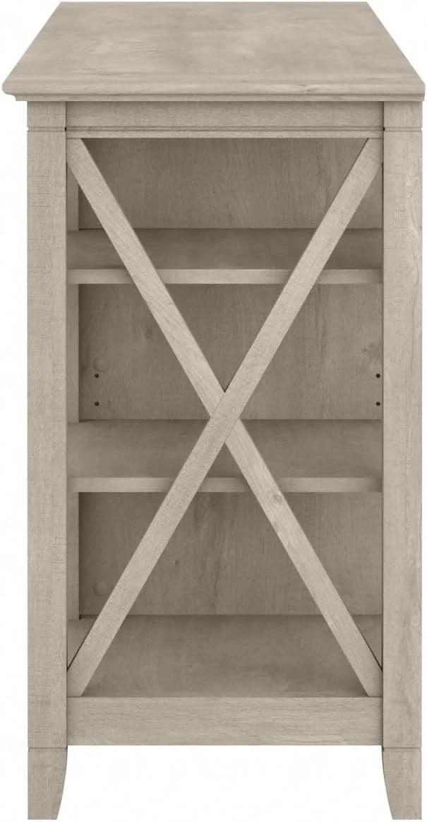 Key West Tall TV Stand for 65 Inch TV in Pure White Oak