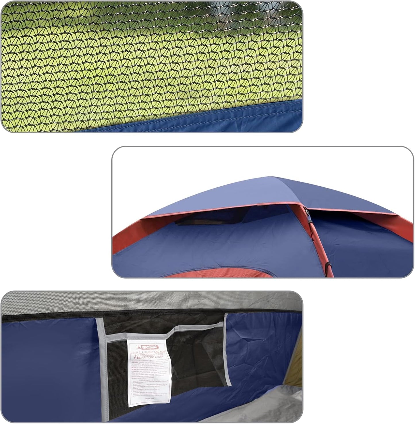 Camping Tent 2/3/4/6 Person Dome Tent Portable Camping Tent for Outdoor and Backpacking Beach