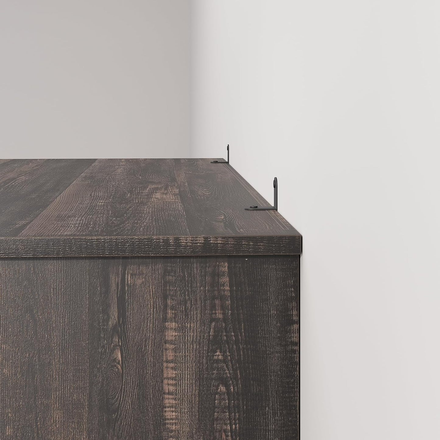 5 Tier Bookcase Farmhouse Book Shelf with Storage Open Display Bookshelves