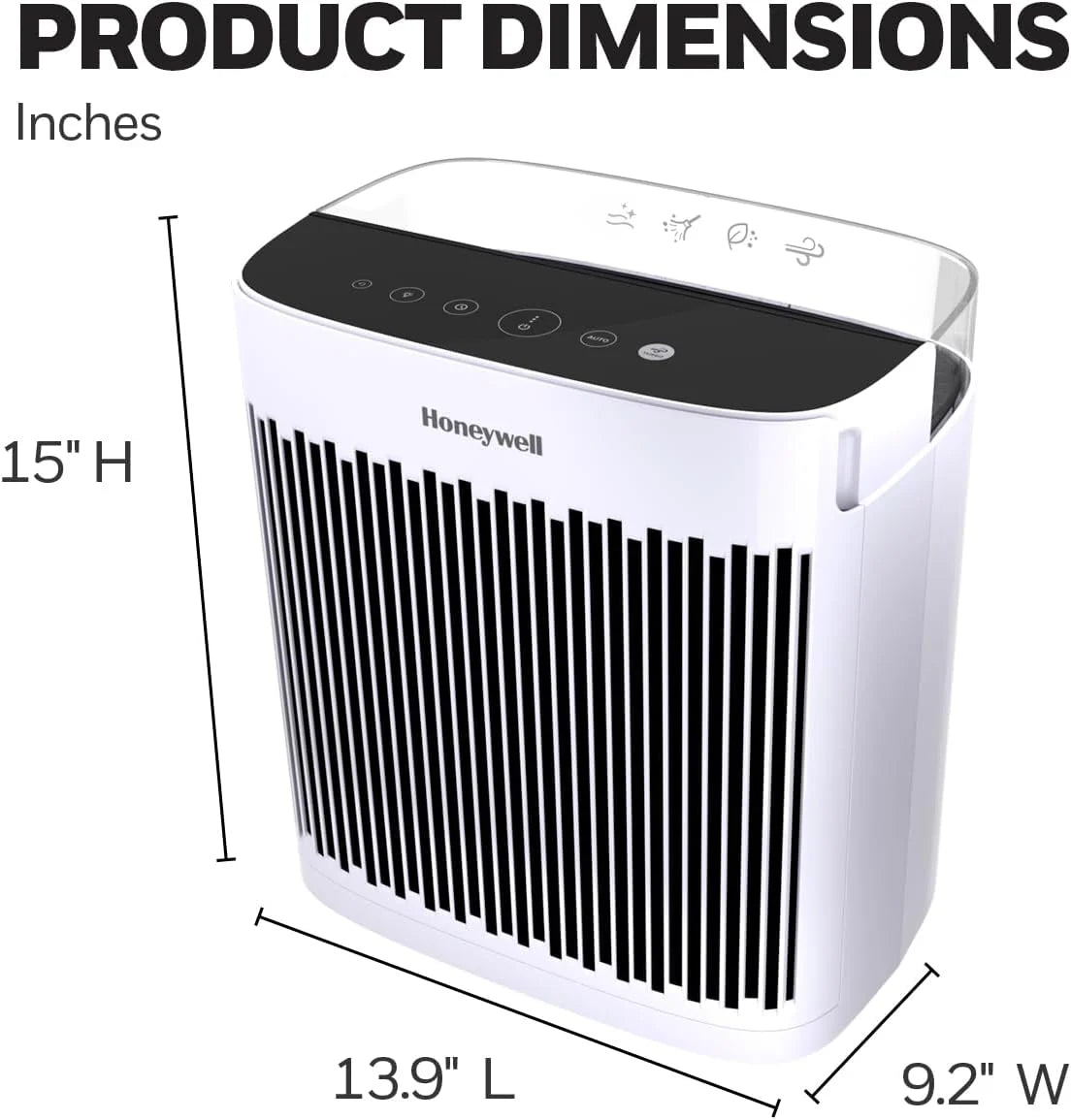 190' Medium-Large Rooms HEPA Air Purifier