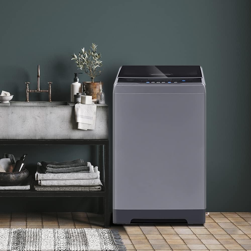 Comfee Portable Washing Machine, 0.9 Cubic Foot, with LED Display and Built-in Drum