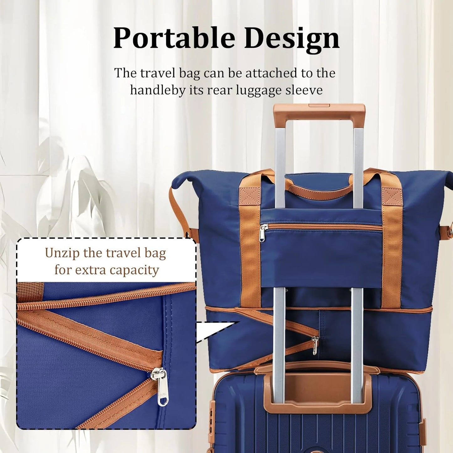 5-piece PP hardshell lightweight travel carry-on luggage set with dual spinner wheels and TSA lock