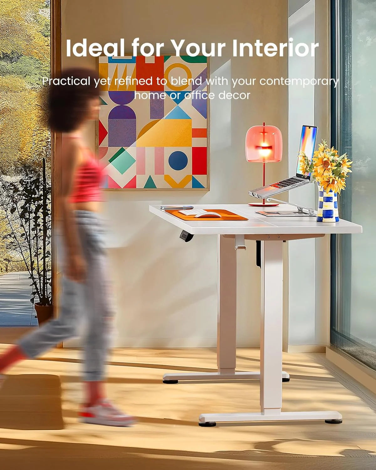 Height Adjustable Electric Standing Desk 47.2 x 23.6 Inches