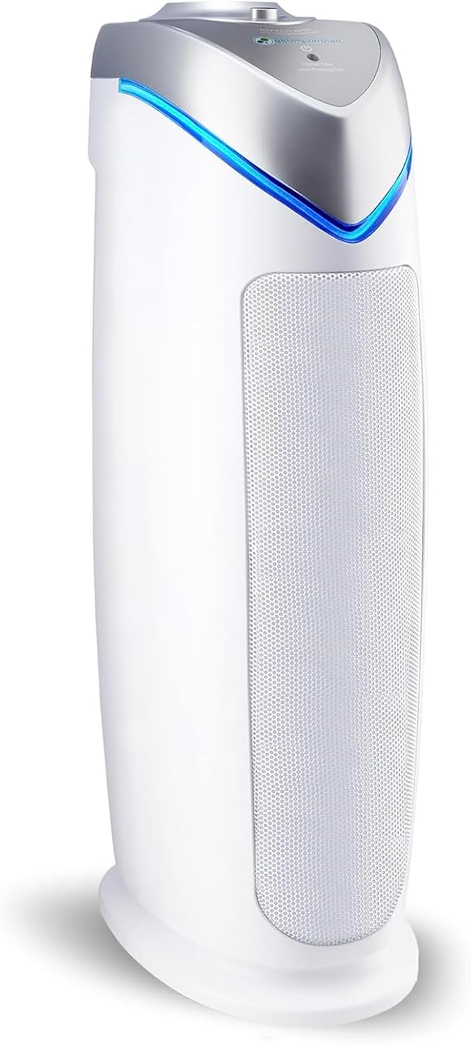 Home air purifier with HEPA pure filter