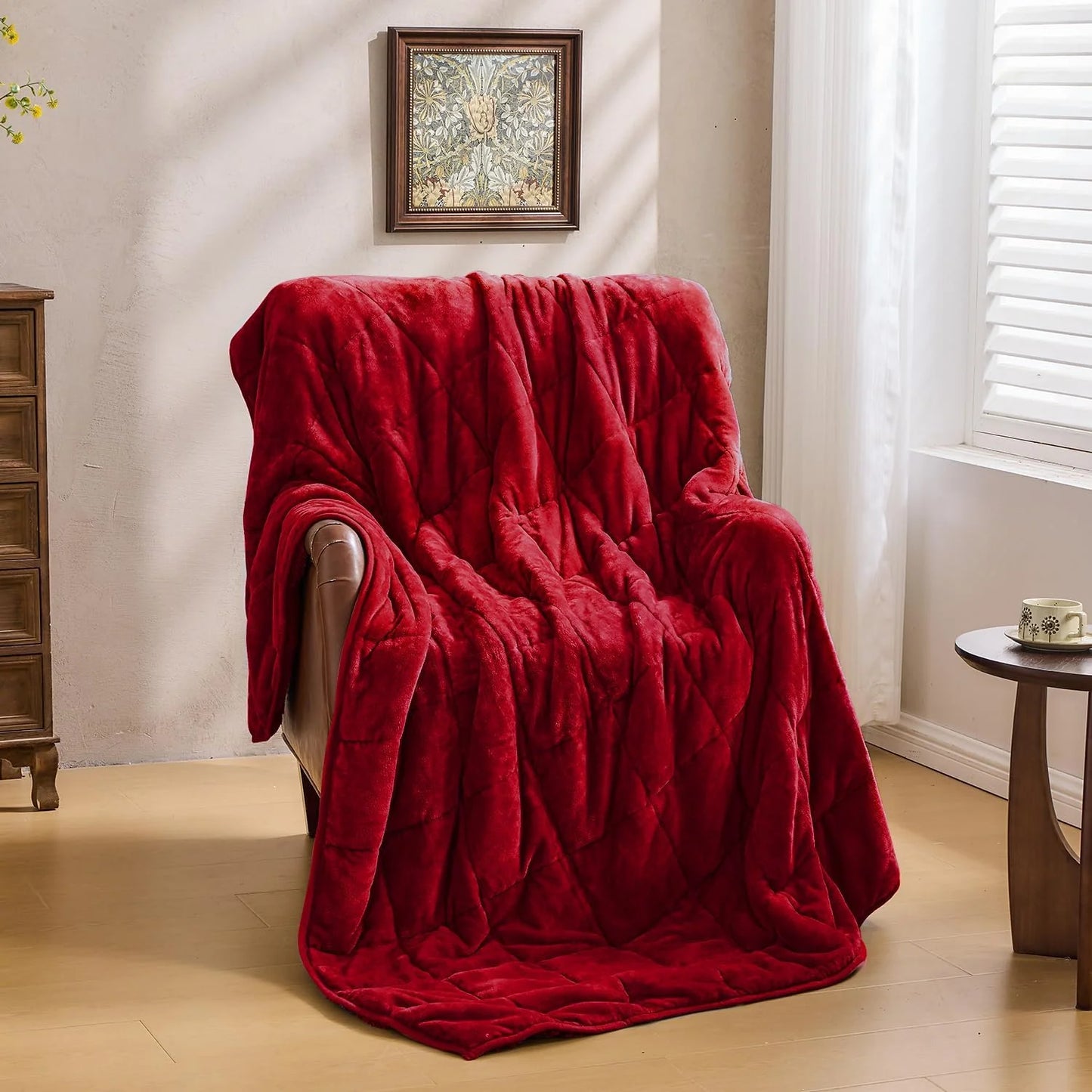 Sherpa Fleece Weighted Blanket 15 lbs 60"x 80"