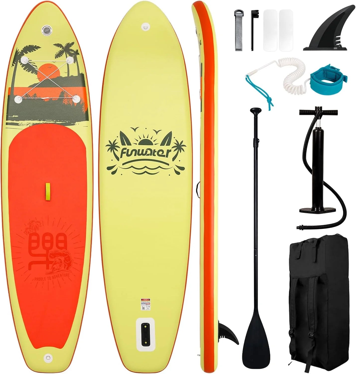 FunWater Stand Up Paddle Board Ultralight Inflatable Paddle Board with SUP Accessories