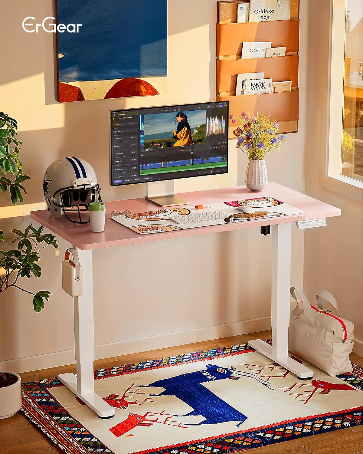 Height Adjustable Electric Standing Desk 47.2 x 23.6 Inches