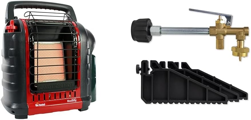 Portable Propane Radiant Heater, 4,000-9,000 BTU, for campers, workshops, patios, and more