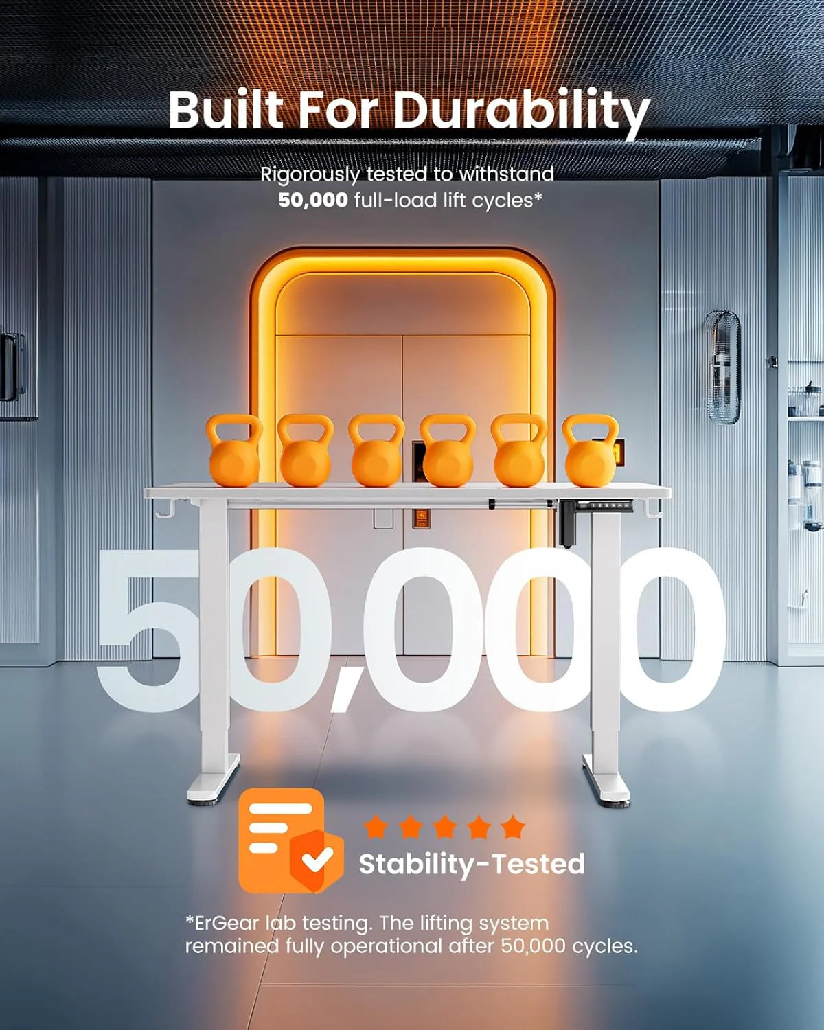 Height Adjustable Electric Standing Desk 47.2 x 23.6 Inches