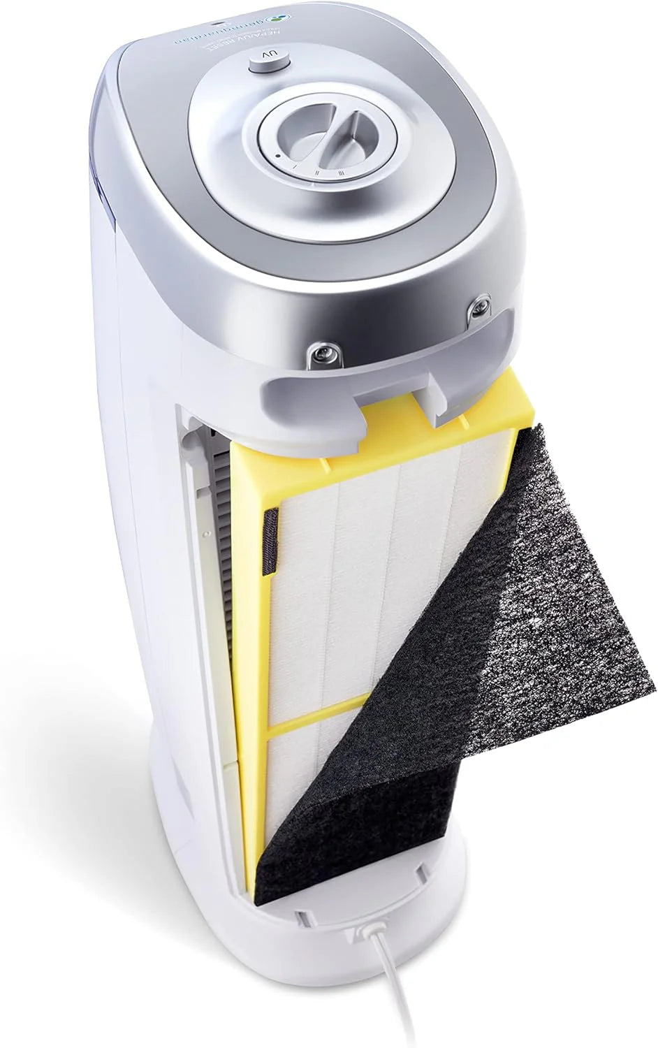 Home air purifier with HEPA pure filter