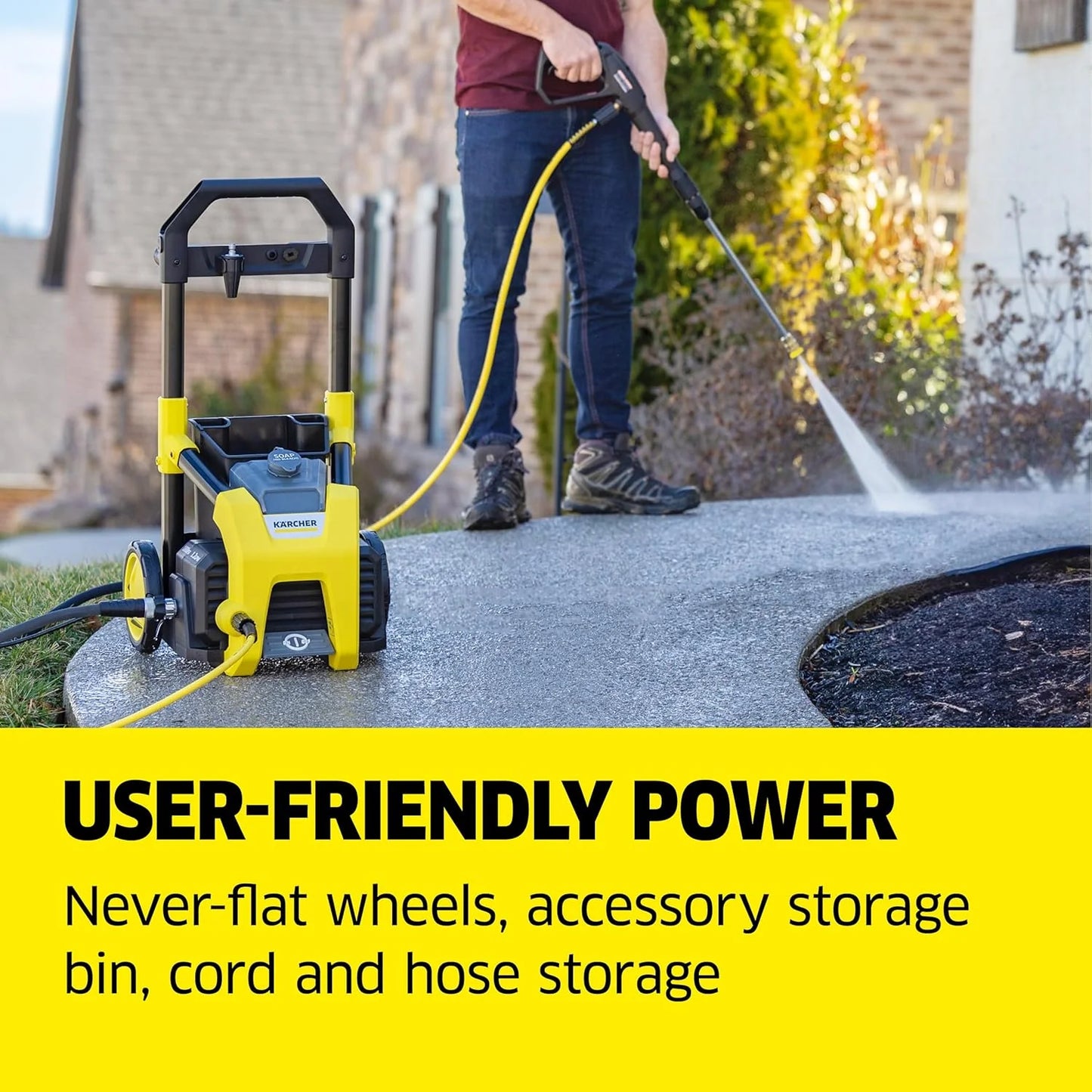 Kärcher Pressure Washer K1700 3 nozzles, detergent box