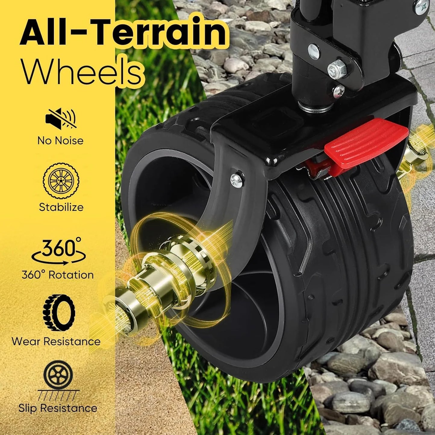 Sekey 48 Inch Long Foldable Extended Travel Cart, 440 Lbs Load Capacity, Heavy Duty 300 Liter Folding Multi-Purpose Garden Cart