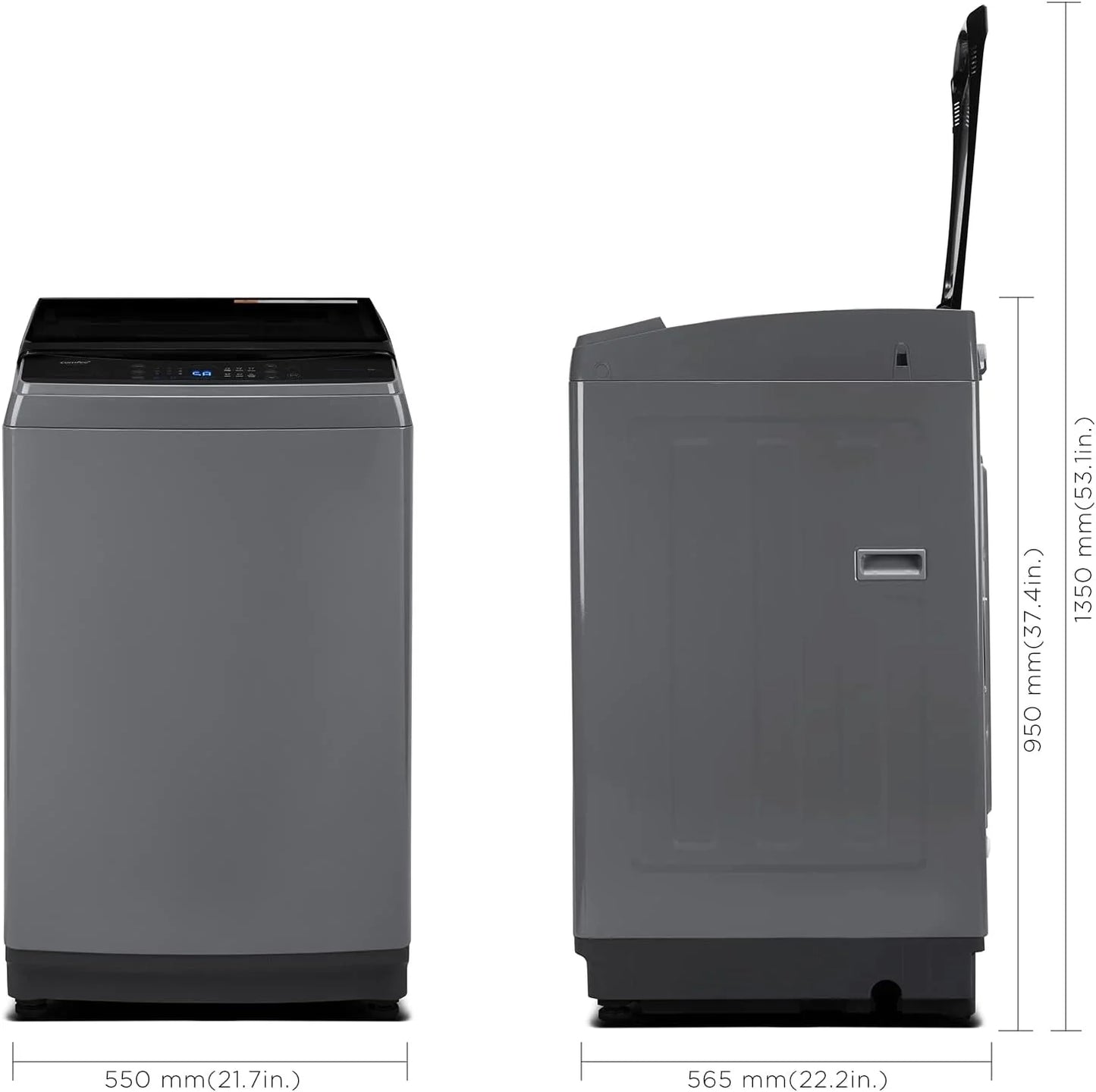 Comfee Portable Washing Machine, 0.9 Cubic Foot, with LED Display and Built-in Drum