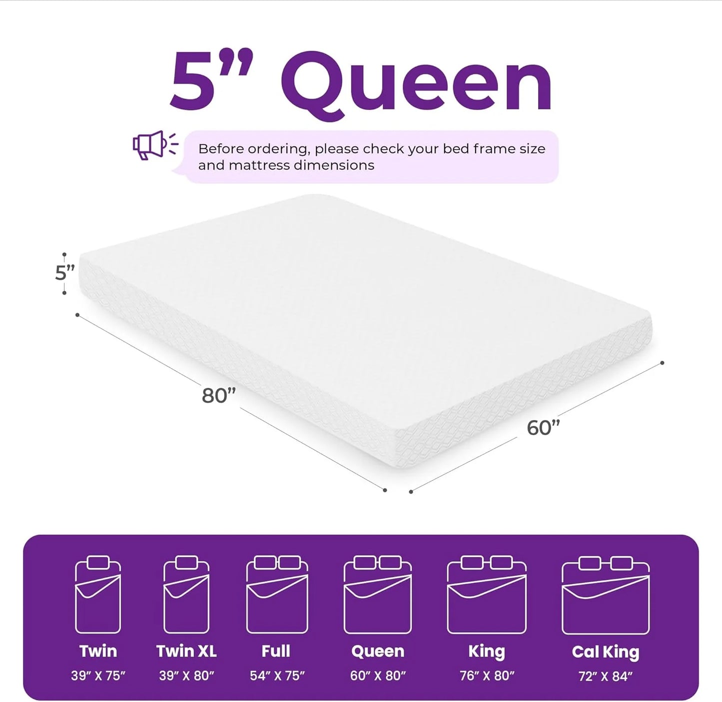 GAESTE 8-inch Fully Cooling Gel Memory Foam Mattress Mattress-in-a-Box