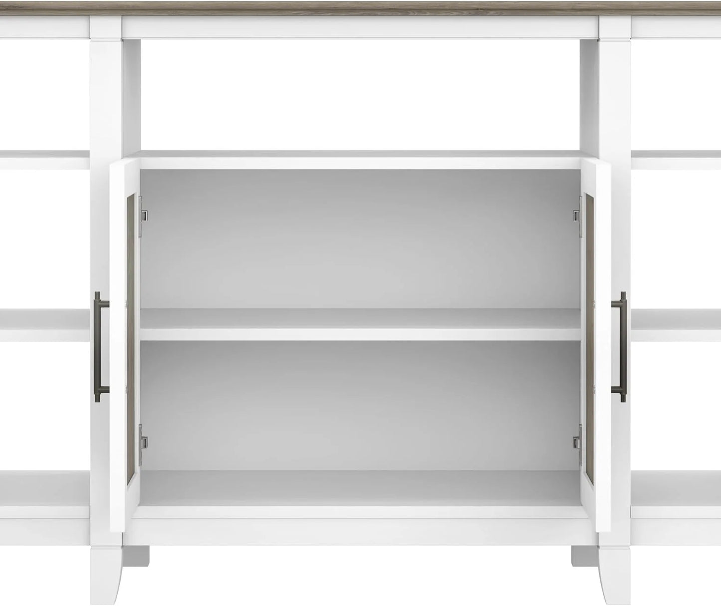 Key West Tall TV Stand for 65 Inch TV in Pure White Oak