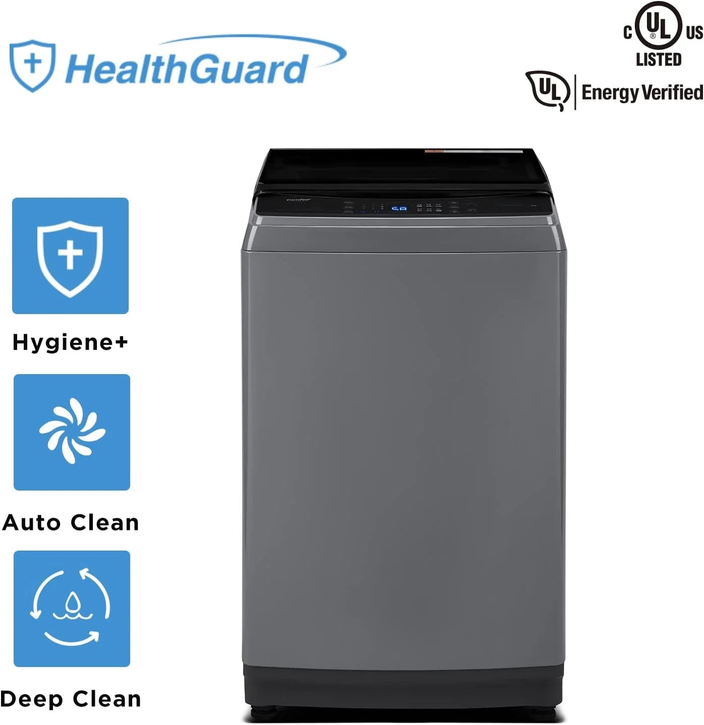 Comfee Portable Washing Machine, 0.9 Cubic Foot, with LED Display and Built-in Drum