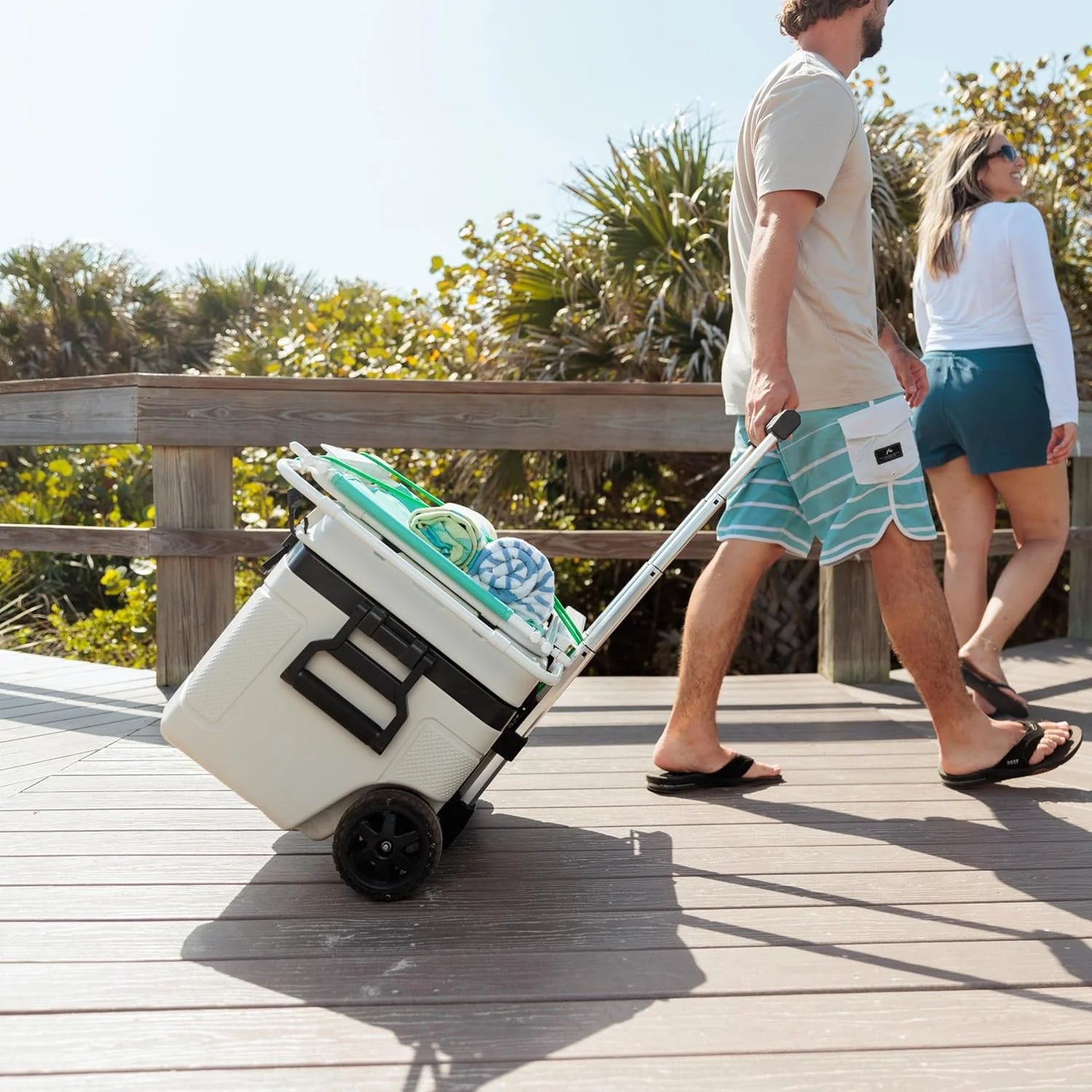 Igloo 52Qt Wheeled Cooler, Insulated Hard Shell Ice Chest