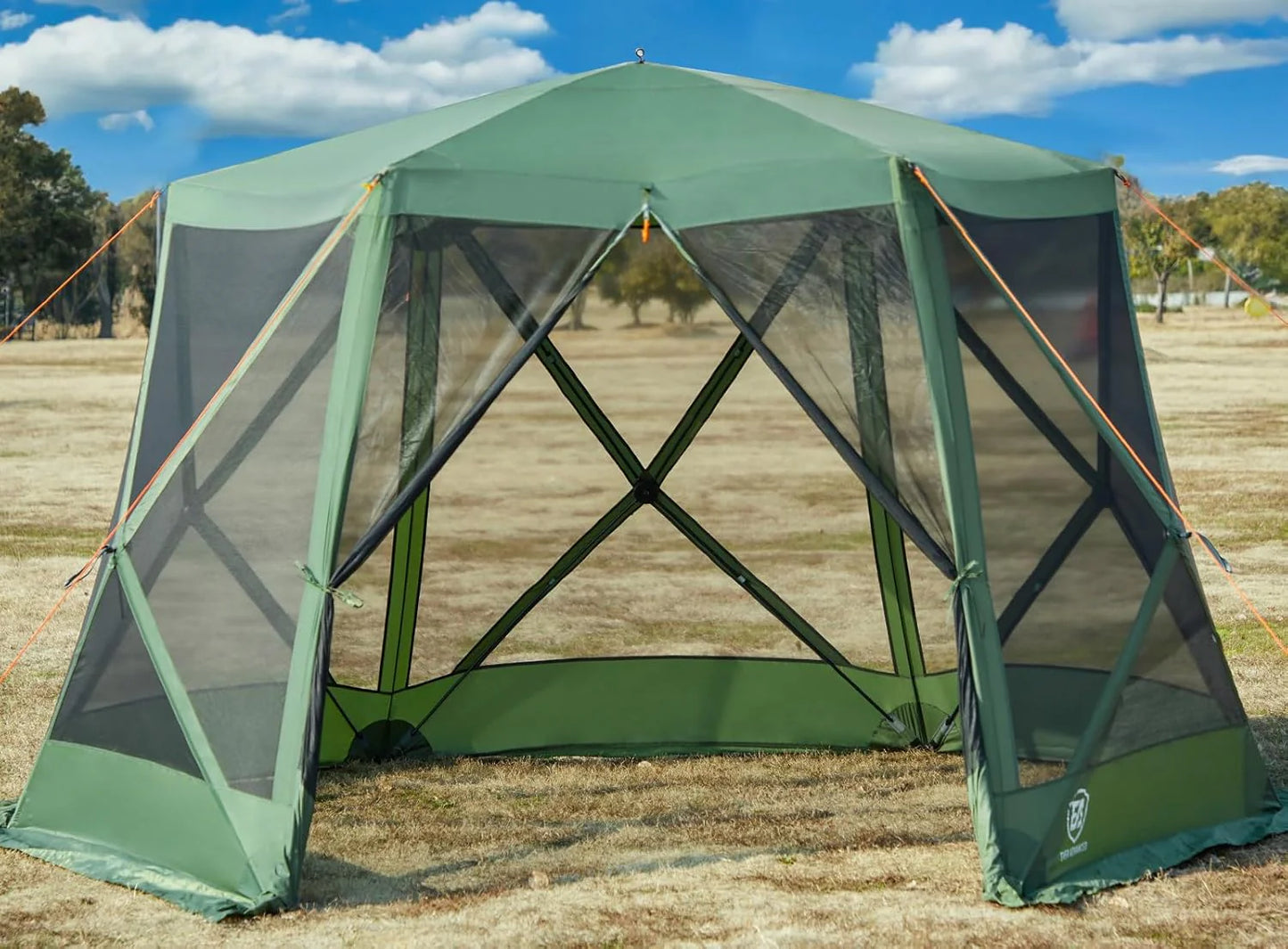 Pop up Screen House Tent for Camping 11.5 x 9.8 ft, Instant Screened Gazebo Canopy with Netting, Portable Shelter Enclosure