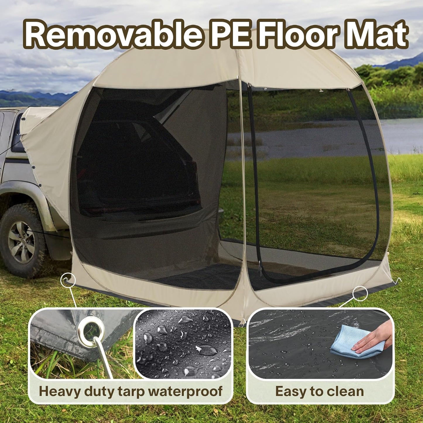 Pop Up Screen House Gazebo Tent with Mosquito Netting Sides
