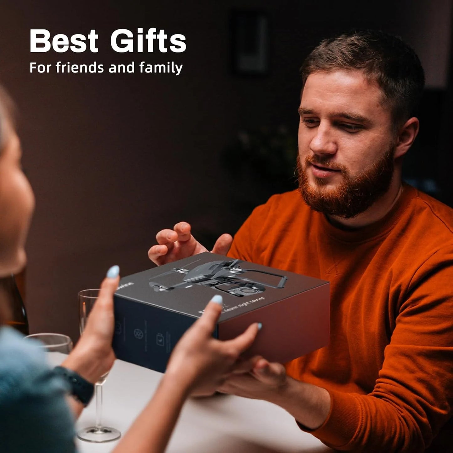 Adult-specific camera drone with 4K UHD aerial photography, 3-axis gimbal, 10,000-foot control, 3 batteries for 75 minutes of flight time, and GPS tracking