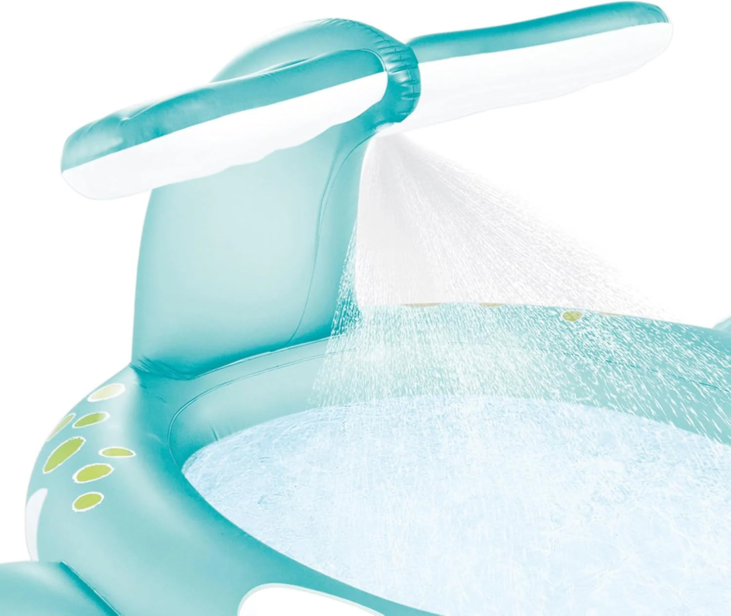 Intex 96" x 78" x 28" Inflatable Jungle Adventure Play Center Spray Kiddie Pool - Backyard Kids Water Slide, Outdoor Blow-Up Splash Pad for Toddlers