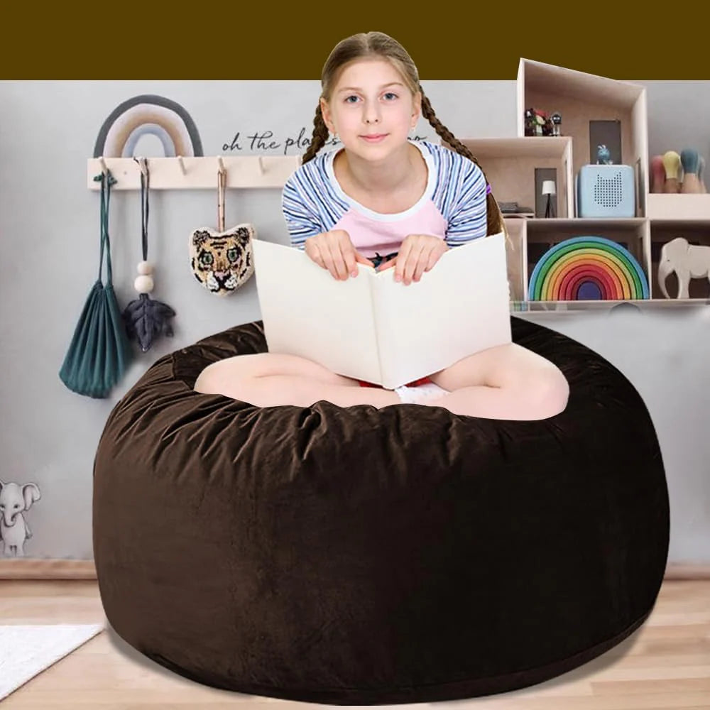 60" inch Oversized Bean Bag Sofa with Filling, Memory Sponge Bean Bag Chair