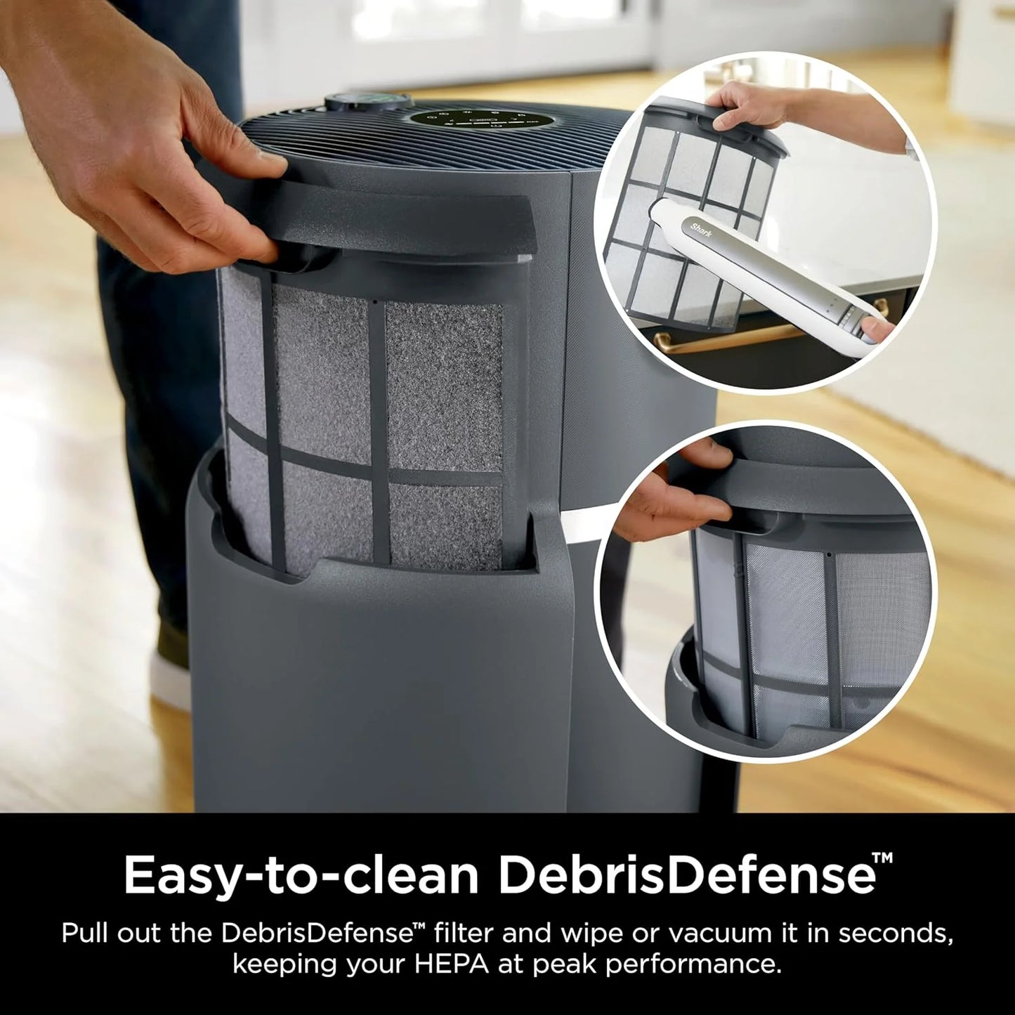 Air Purifier Compact Pro with Long-lasting HEPA Exceeding Filtration, For Pet Dander, Dust, Smoke, Allergens, Up to 250 sq. ft.