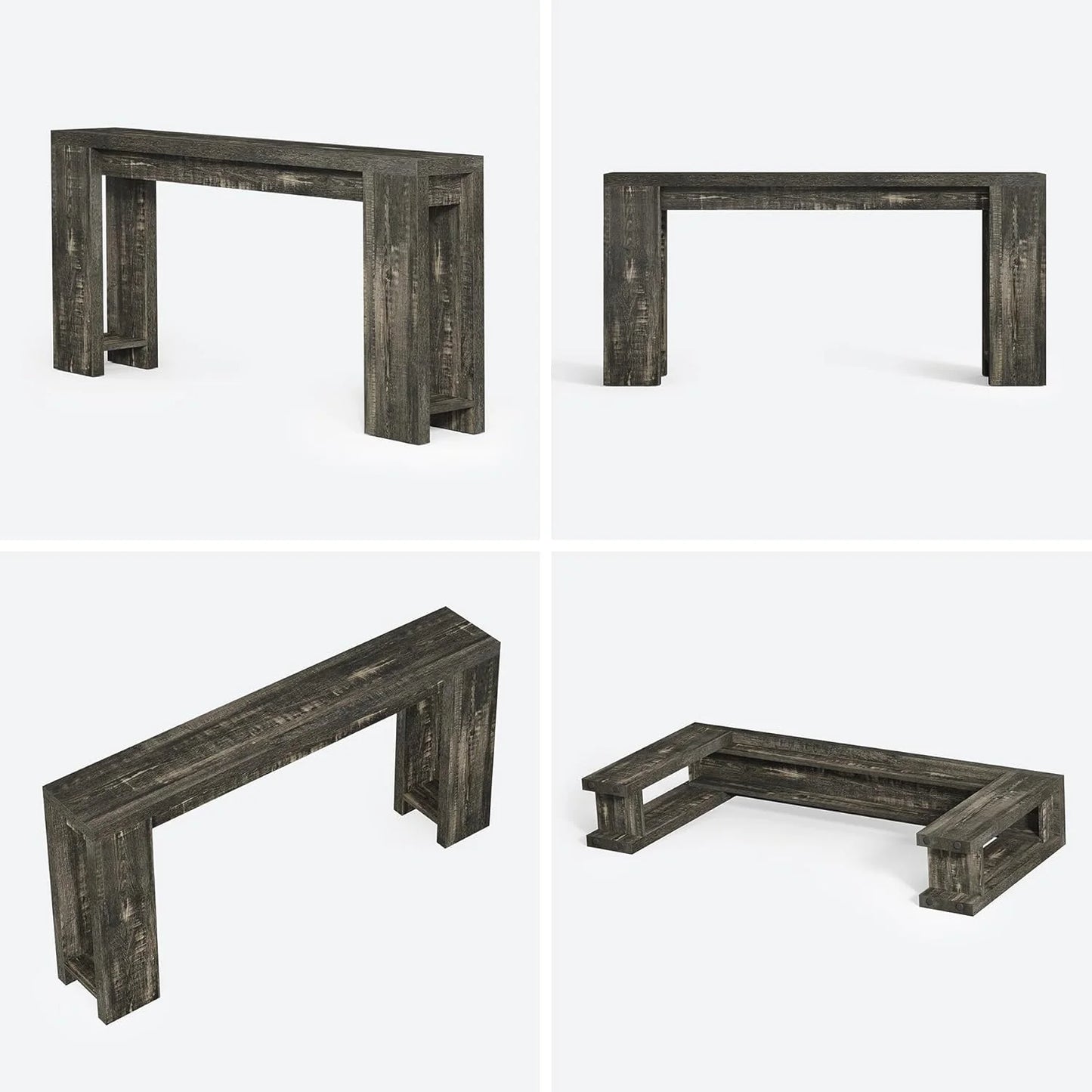 70.9-Inch Long Console Table Narrow Sofa Table Behind The Couch