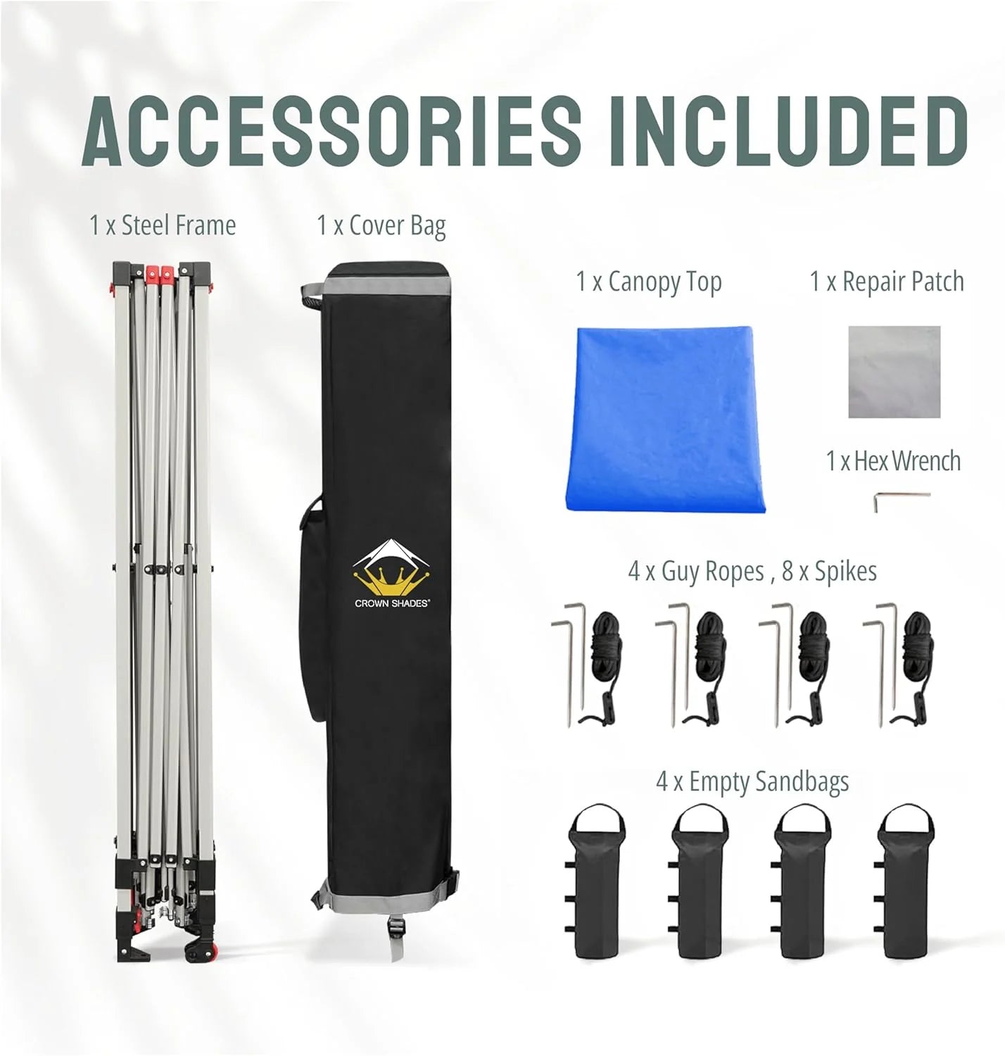 10x10 Pop-Up Awning - One-Click Installation Beach Tent - Outdoor Sunshade Silver Coated Top, 3 Heights and 4 Sand Pockets