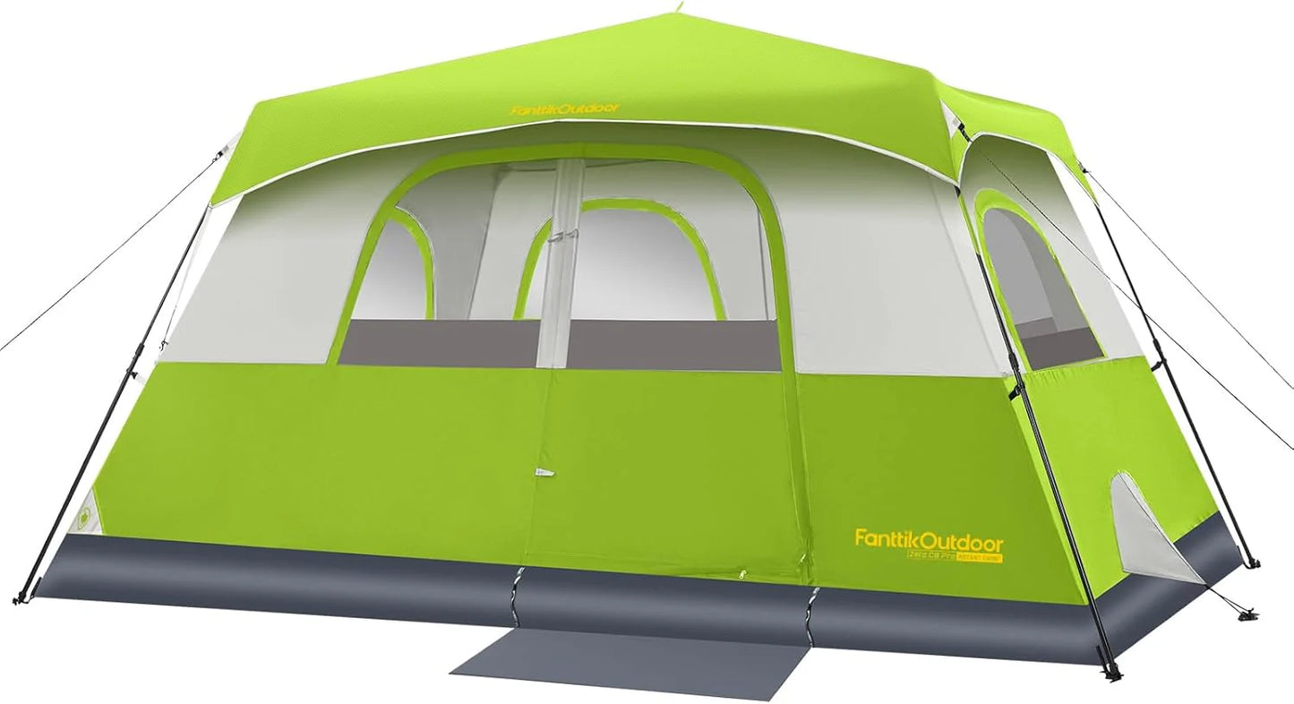 Portable camping tent for 4/6/8/10 people with instant cabin and rainproof and windproof
