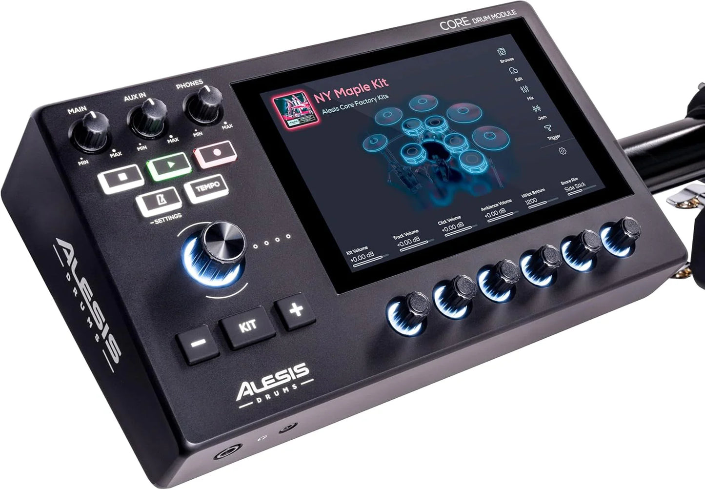 Alison Strata Prime Electronic Drum Set with Touch Screen Dual Area Grid Head