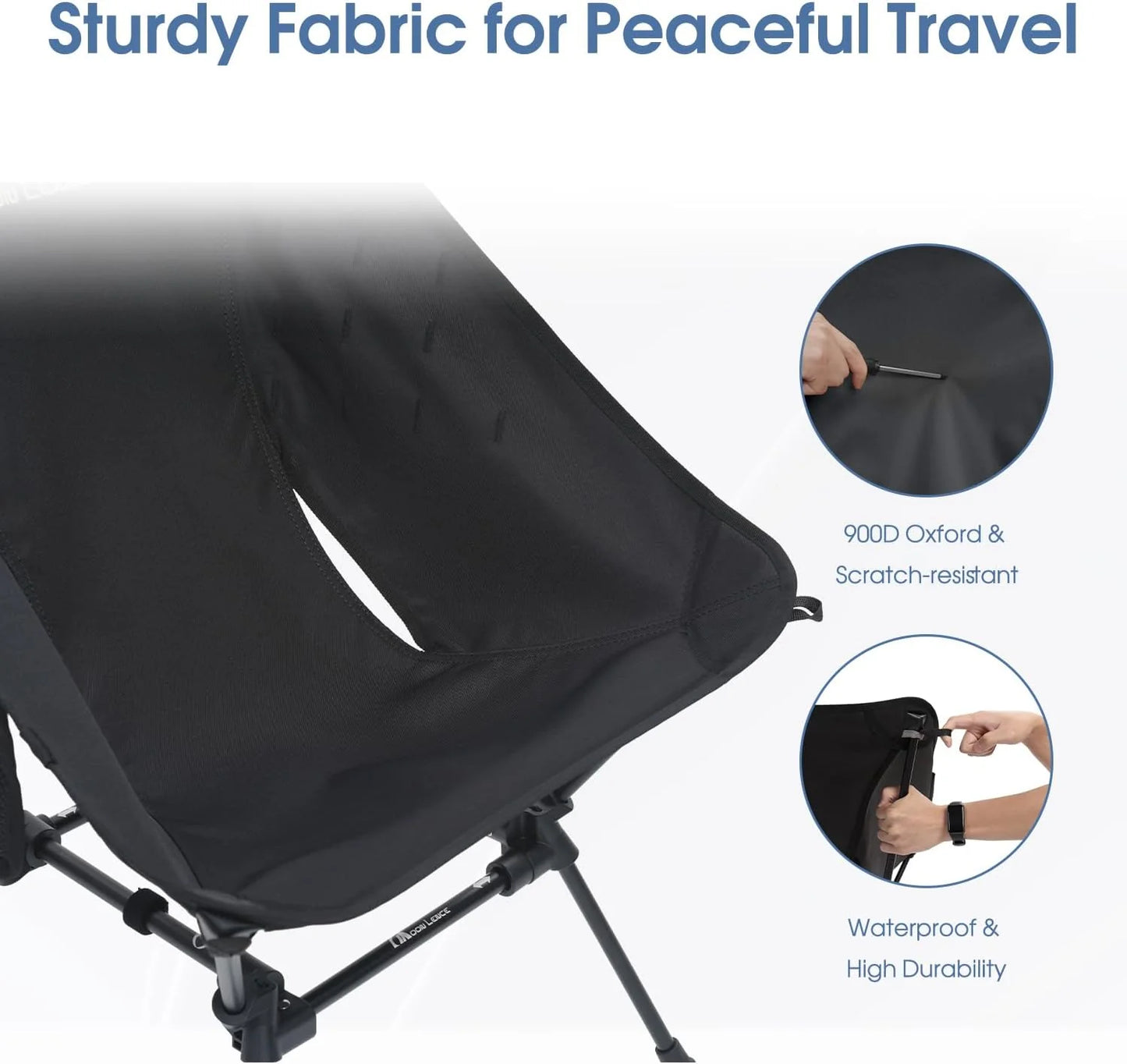 Portable Camping Chair Plus Folding Chair for Backpacking and Hiking