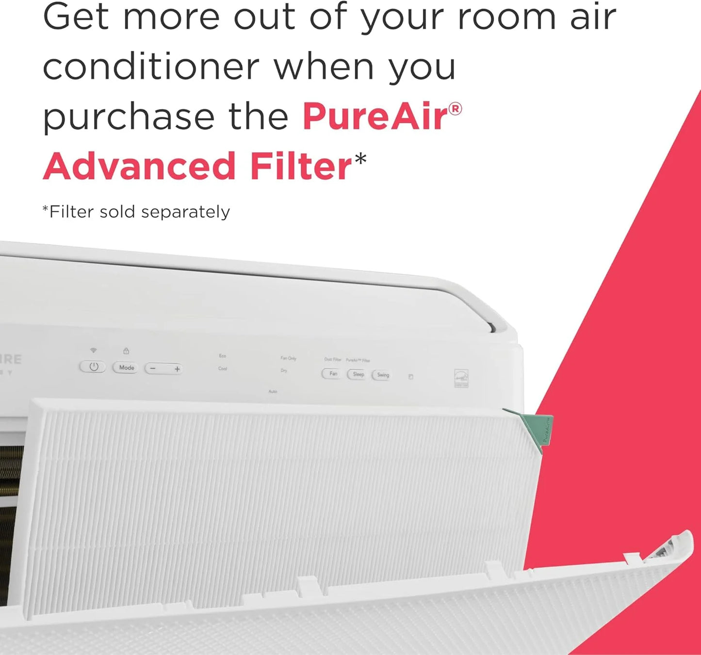 Frigidaire GHWQ103WC1 Inverter Quiet Temp Room Air Conditioner, 10,000 BTU with Wi-Fi Connected, Works with Alexa, Energy Star Certified, Easy-to-Clean Washable Filter, in White