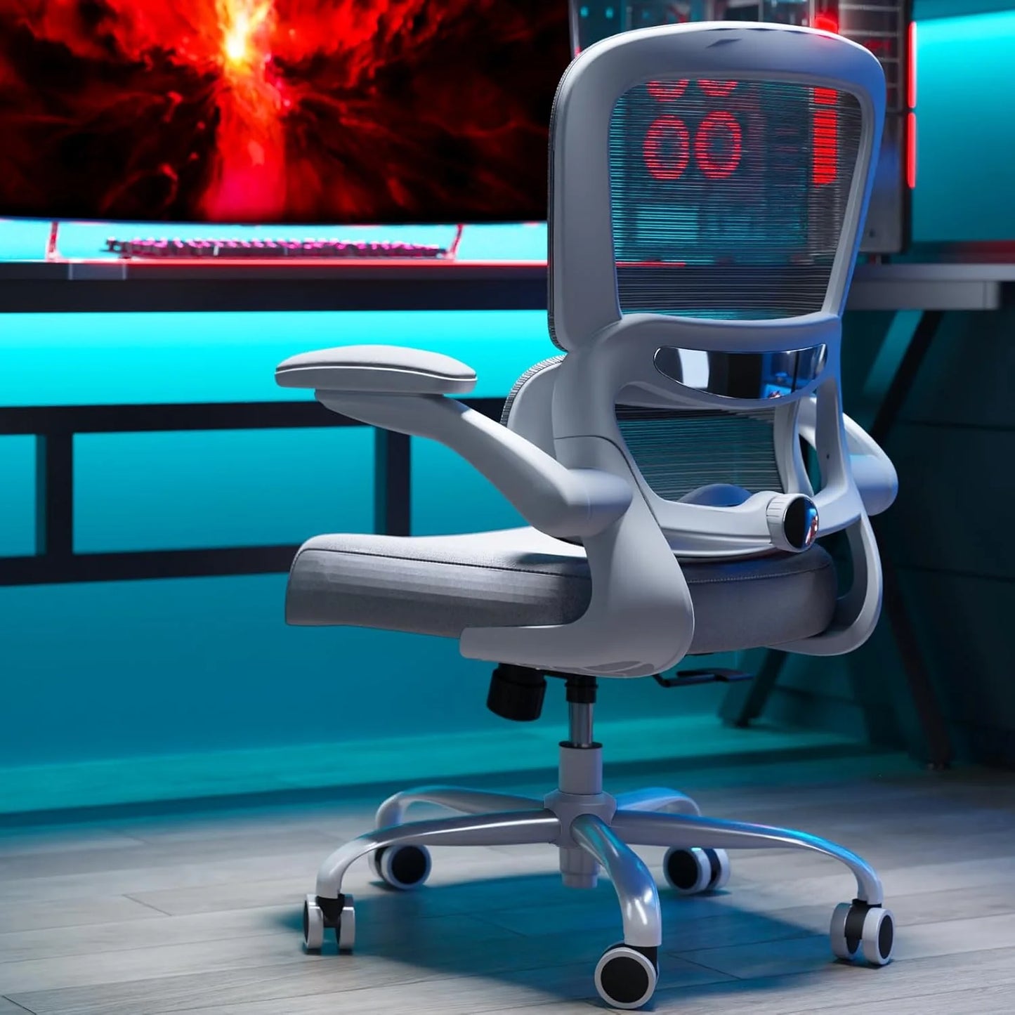 TRALT Office Chair Ergonomic Desk Chair 330 lbs Home Mesh Gaming Chair with Wheels