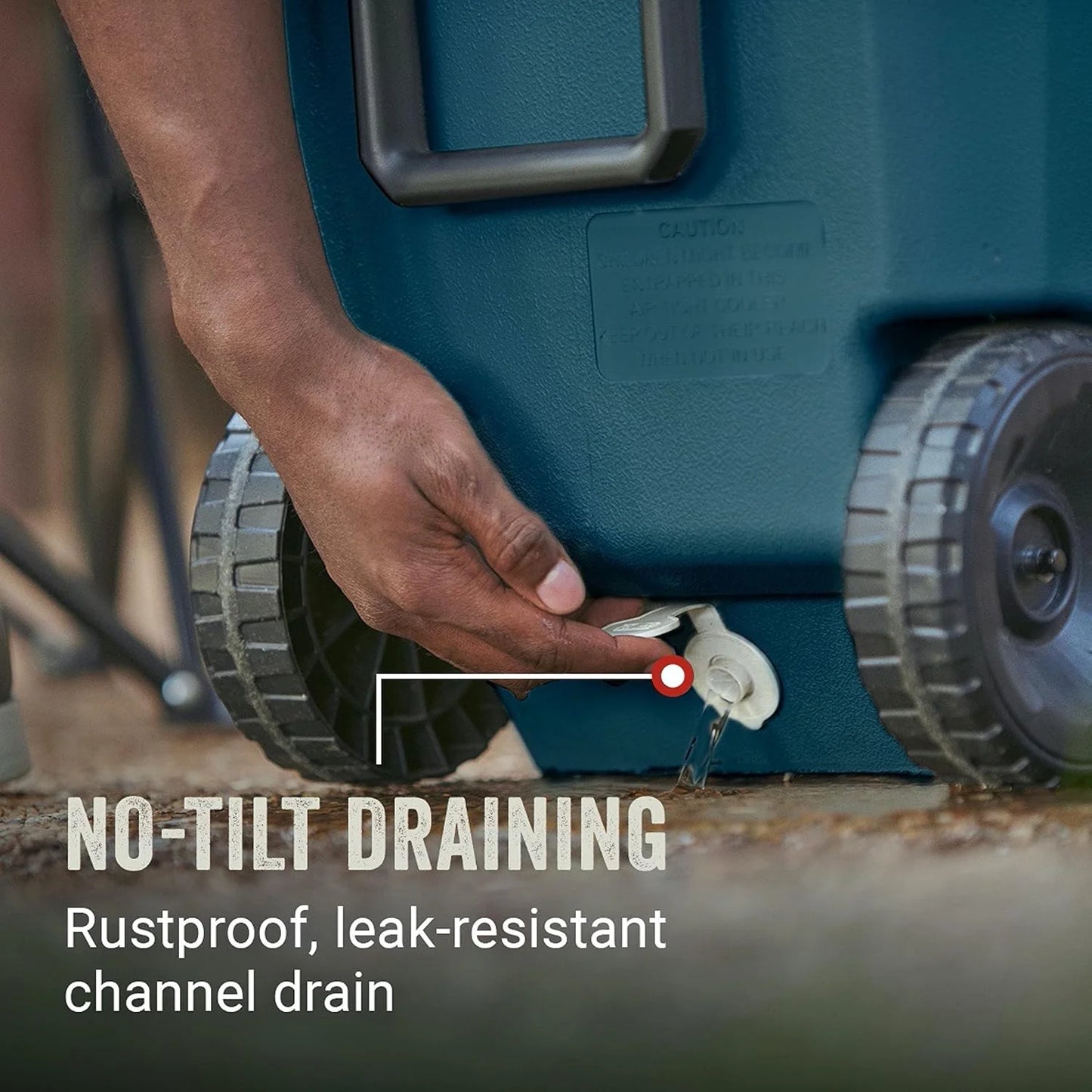 Coleman Insulated Portable Rolling Cooler with Wheels, Leak-Proof Outdoor Hard Cooler, Keeps Ice for Up to 5 Days, 100 Quart