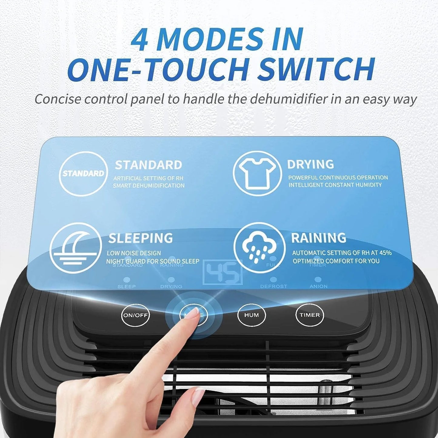 AIRPLUS 1,500 Sq. Ft Dehumidifier for Basement, 30 Pints Powerful Dehumidifier for Home, Large Rooms, Bedrooms, Sufficient Capacity Water Tank with Drain Hose (AP1907)