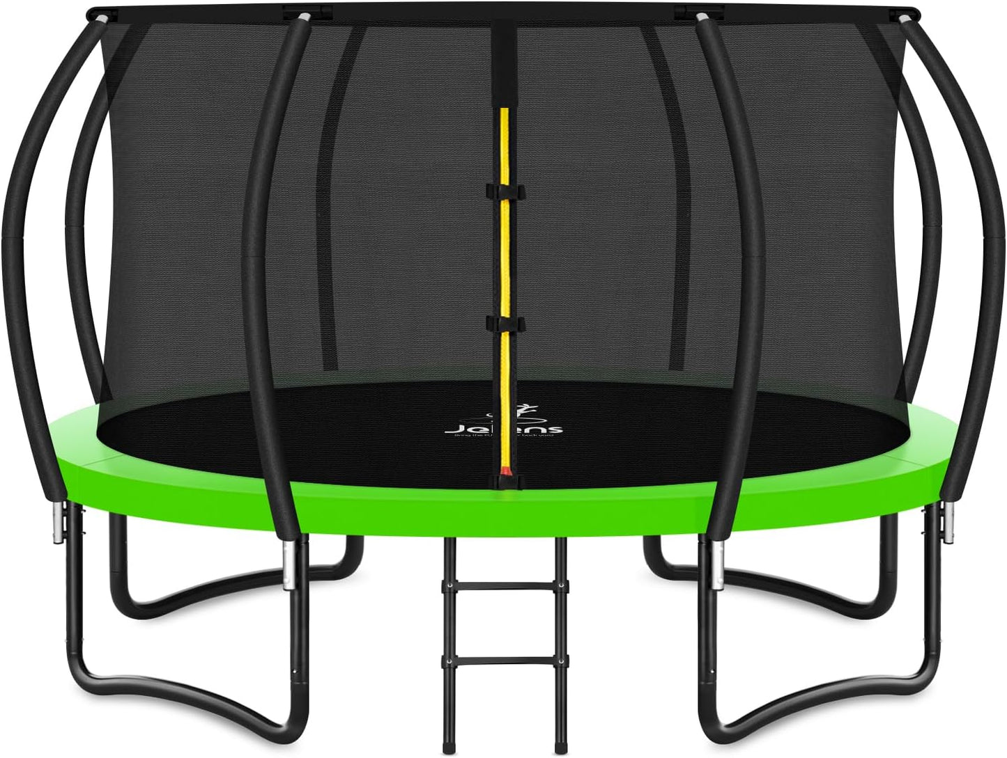 Trampoline 8FT 10FT 12FT 14FT 16FT, Recreational Trampolines with Enclosure Net and Ladder, Outdoor Anti-Rust Trampolines for Kids and Adults, ASTM Approved