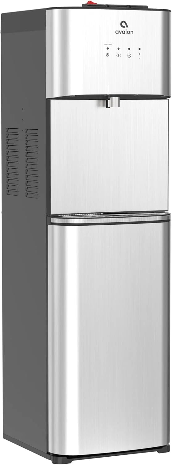 Avalon Bottom Loading Water Cooler Water Dispenser with BioGuard- 3 Temperature Settings - Hot, Cold & Room Water, Durable Stainless Steel Construction, Anti-Microbial Coating- UL Listed