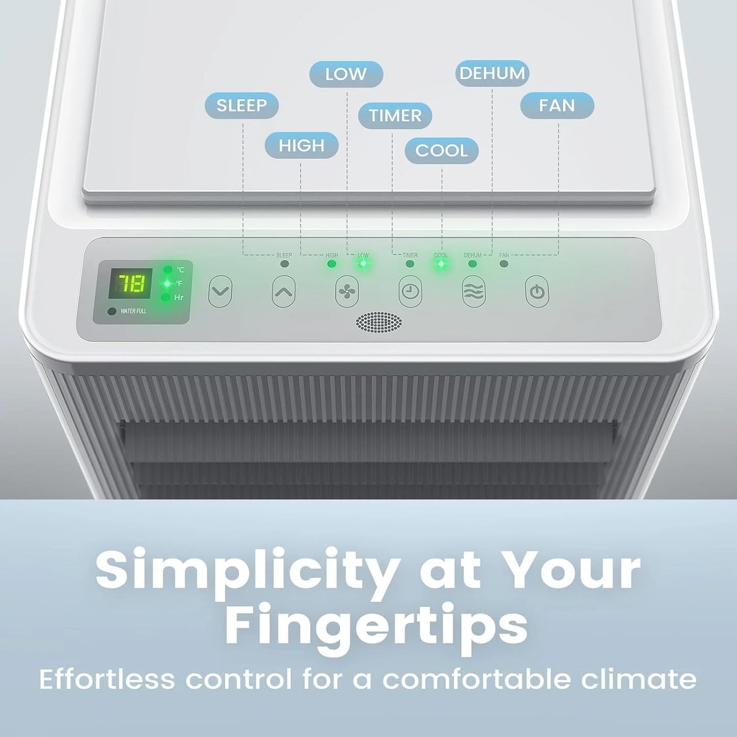 Air Choice Portable Air Conditioner, 10000 BTU Air Conditioner Portable for Room Up to 450 Sq.Ft, Remote Control, 24H Timer, Dehumidifier & Fan Modes, 3-in-1 AC Unit with Window Kit for Home Office