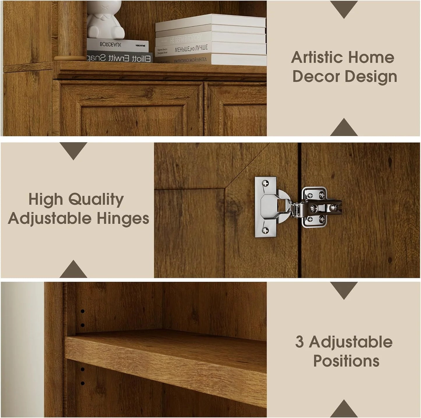 70-Inch Tall White Bookcase 5 Tiers Shelves Open Storage Bookshelf