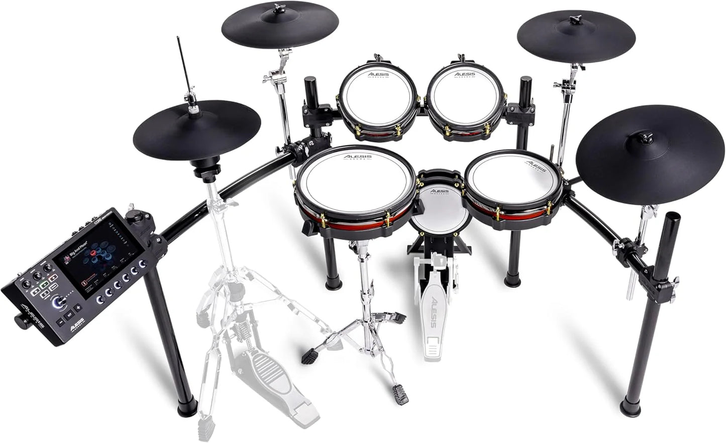 Alison Strata Prime Electronic Drum Set with Touch Screen Dual Area Grid Head